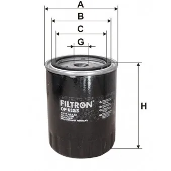 Filtre à huile FILTRON OP 632/5