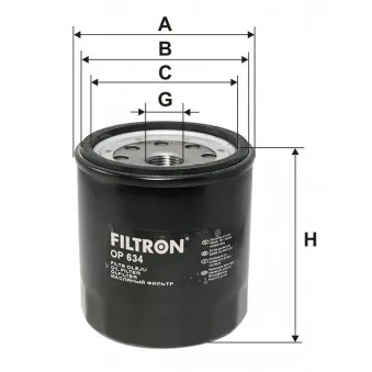 Filtre à huile FILTRON OEM 02800176