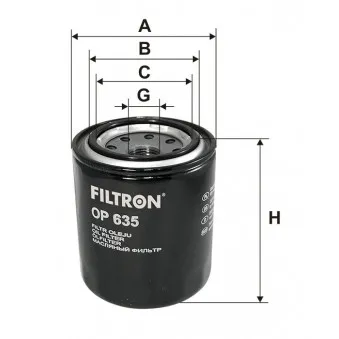 Filtre à huile FILTRON OEM BFO4039