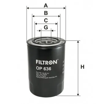 Filtre à huile FILTRON OEM 2446R332D12