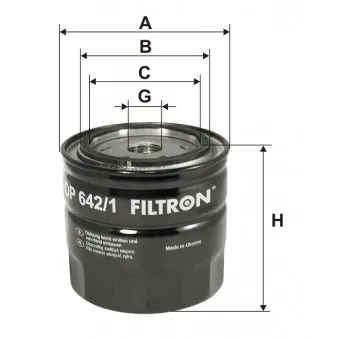 Filtre à huile FILTRON OP 642/1