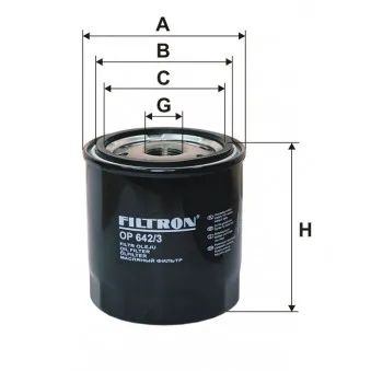 Filtre à huile FILTRON OP 642/3