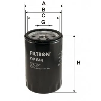 Filtre à huile FILTRON OP 644
