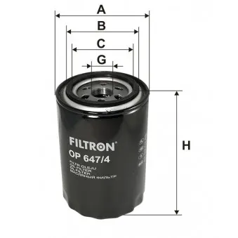 Filtre à huile FILTRON OP 647/4