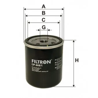 FILTRON OP 668/1 - Filtre hydraulique, boîte automatique