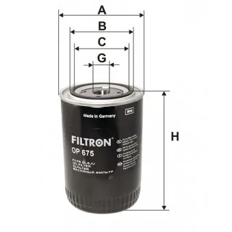 Filtre à huile FILTRON OEM wly114302tt