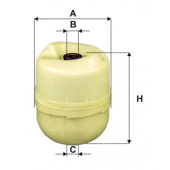 Filtre à huile FILTRON OR 745/2 pour VAN HOOL A-Serie AG 300 - 360cv