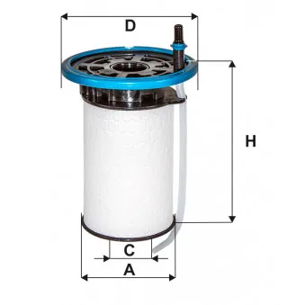 Filtron Filtre à Carburant PE982 - Compatible Opel, Fiat, Suzuki, Peugeot, Citroën... (Diam. 68mm, H. 100.5mm)