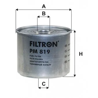 Filtre à carburant FILTRON PM 819