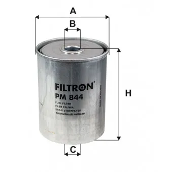 Filtre à carburant FILTRON PM 844 pour MAN F90 CBH 340,26 - 336cv