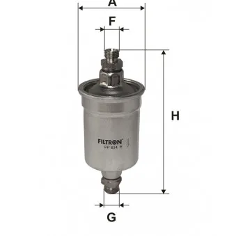 Filtre à carburant FILTRON PP 824 pour VOLKSWAGEN GOLF 1.8 - 112cv