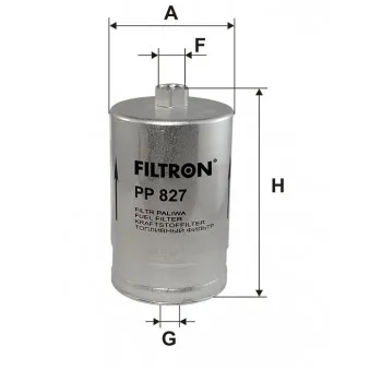 FILTRON PP 827 - Filtre à carburant