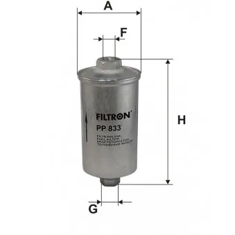 Filtre à carburant FILTRON OEM 4107