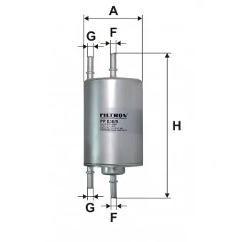 Filtre à carburant FILTRON PP 836/8 pour AUDI A4 1.8 T quattro - 150cv