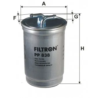 Filtre à carburant FILTRON [PP 838]