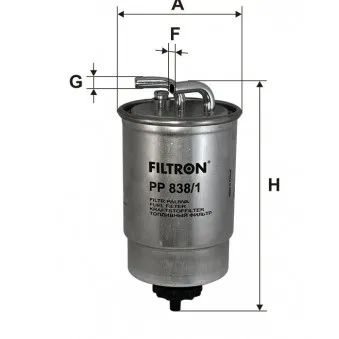 Filtre à carburant FILTRON PP 838/1