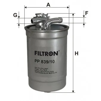 Filtre à carburant FILTRON PP 839/10
