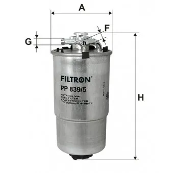 Filtre à carburant FILTRON OEM 6Q0127401A