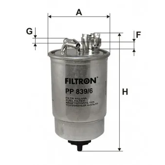 Filtre à carburant FILTRON PP 839/6