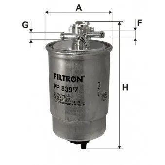 Filtre à carburant FILTRON PP 839/7