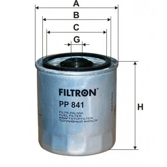 Filtre à carburant FILTRON PP 841
