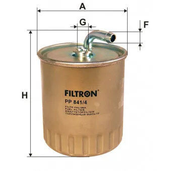 Filtre à carburant FILTRON PP 841/4 pour MERCEDES-BENZ CLASSE C C 200 CDI - 116cv