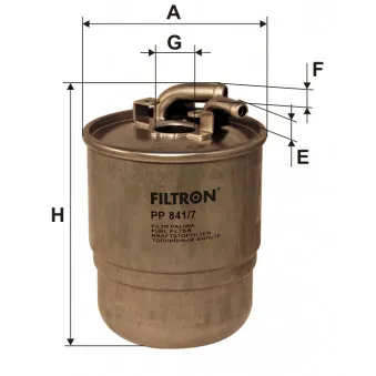 Filtre à carburant FILTRON PP 841/7