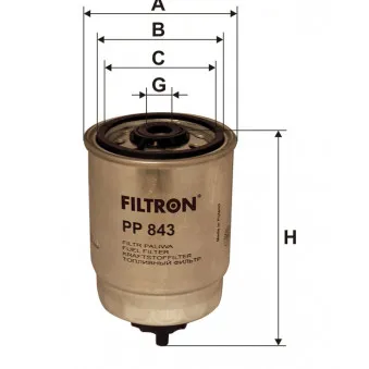 Filtre à carburant FILTRON OEM 5.45081