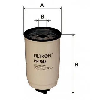 Filtre à carburant FILTRON PP 848