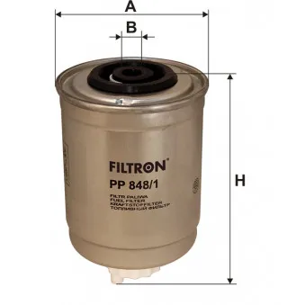 Filtre à carburant FILTRON PP 848/1