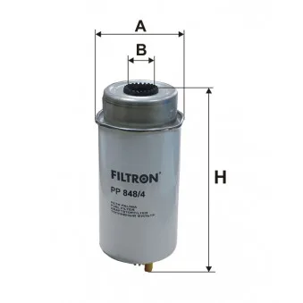 Filtre à carburant FILTRON PP 848/4