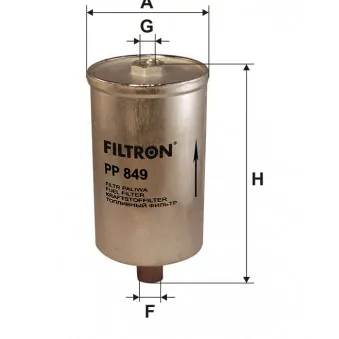 Filtre à carburant FILTRON PP 849