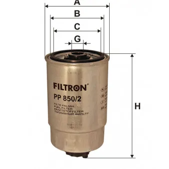 Filtre à carburant FILTRON OEM 8d0127435