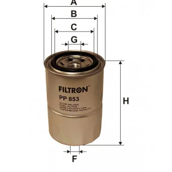 Filtre à carburant FILTRON OEM 0K71E23570A