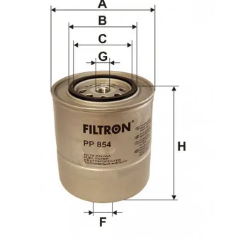 Filtre à carburant FILTRON PP 854