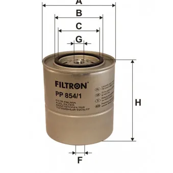 Filtre à carburant FILTRON PP 854/1