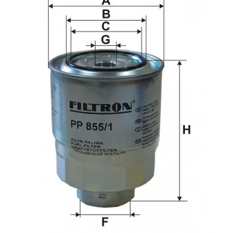 Filtre à carburant FILTRON PP 855/1