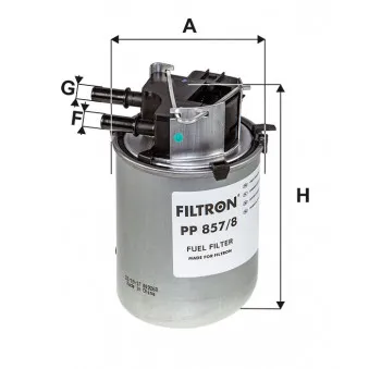 Filtre à carburant FILTRON PP 857/8