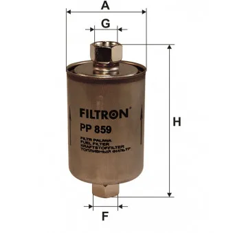 Filtre à carburant FILTRON PP 859