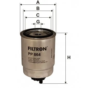Filtre à carburant FILTRON PP 864