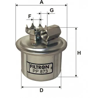 FILTRON PP 873 - Filtre à carburant