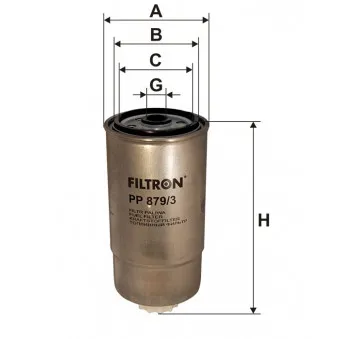 Filtre à carburant FILTRON OEM k52129238aa