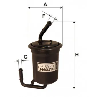 Filtre à carburant FILTRON OEM B6YP13480