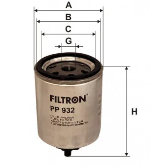 Filtre à carburant FILTRON PP 932