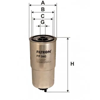 Filtre à carburant FILTRON OEM 501184