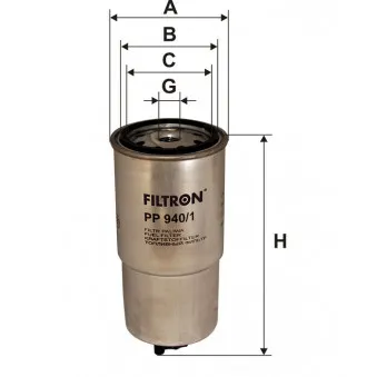 Filtre à carburant FILTRON PP 940/1