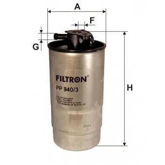 Filtre à carburant FILTRON PP 940/3