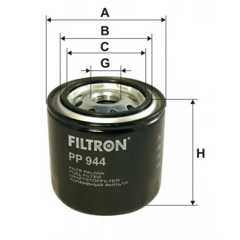 Filtre à carburant FILTRON OEM 8971725490