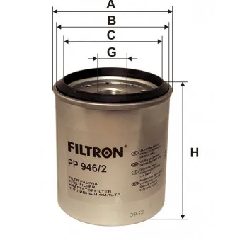 Filtre à carburant FILTRON PP 946/2