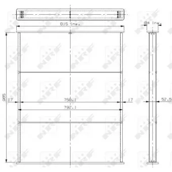 Faisceau de radiateur, refroidissement du moteur NRF 13667